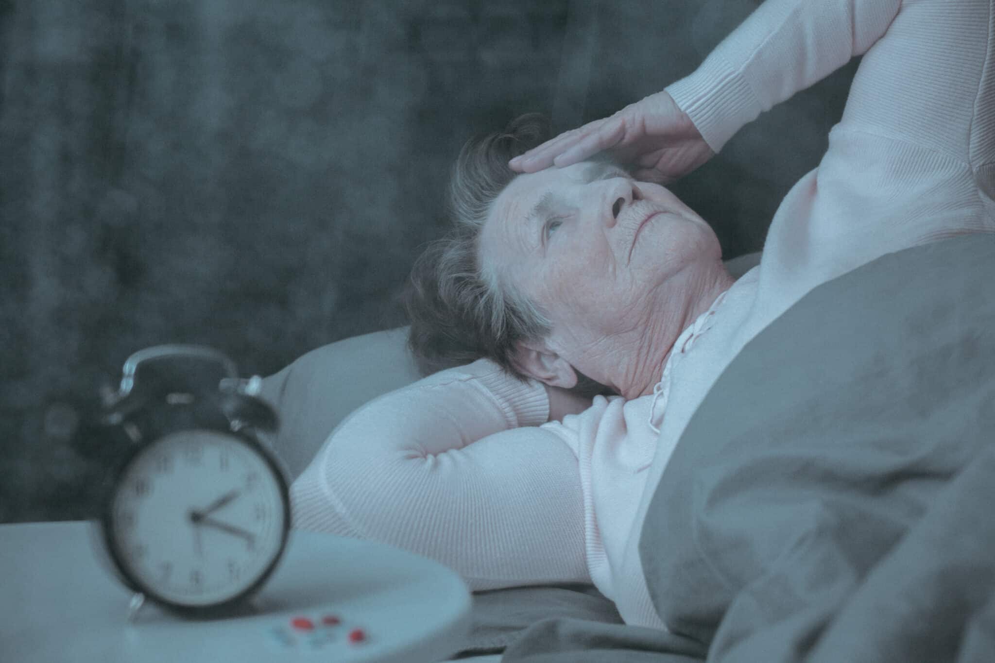 Persona con trastorno del sueño